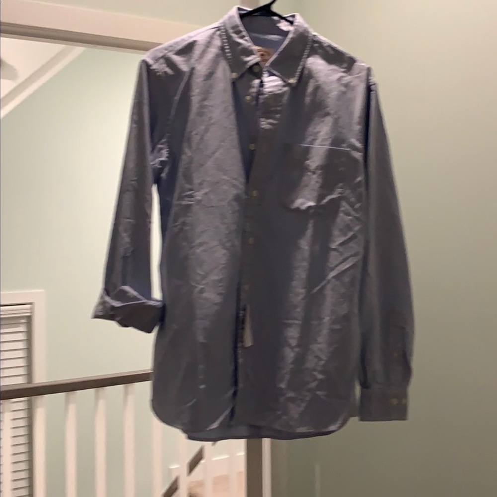 Brooks brother button up light blue shirt